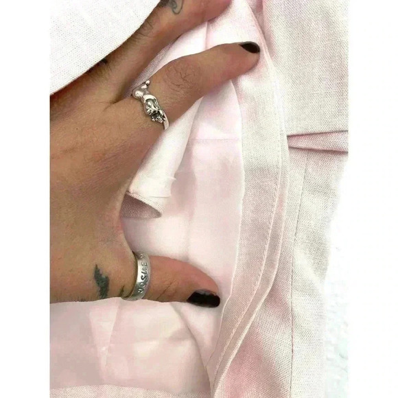 VTG Light Pink Large Button Blazer Top Sz 10 Kathryn Conover Women's Retro - Picture 6 of 11